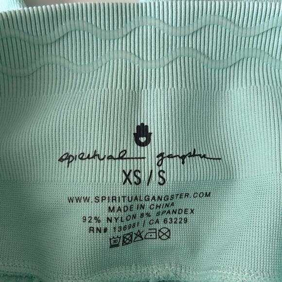 NWT $88 SPIRITUAL GANGSTER love sculpt jacquard leggings XS/S - Picture 13 of 13